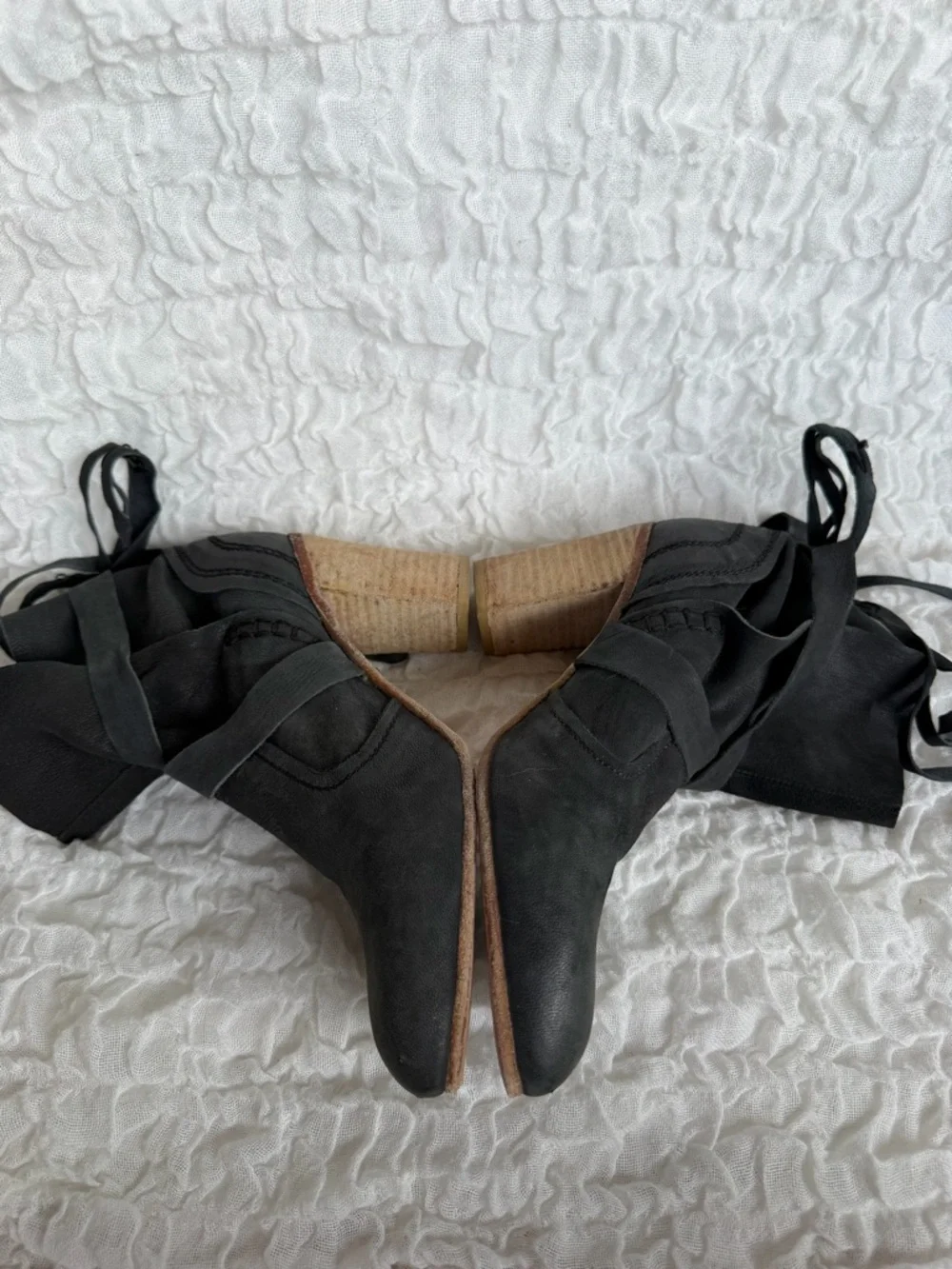 Free People Seven Wonders Leather Ankle Boots EU 38 US 7.5 8
